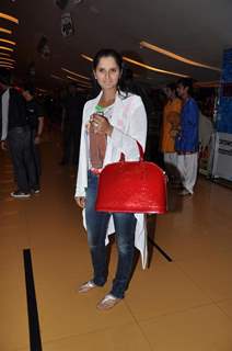 Sania Mirza snapped at Cinemax in Andheri