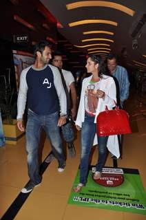 Sania Mirza with Shoaib Malik snapped at Cinemax in Andheri, Mumbai