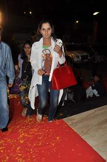 Sania Mirza snapped at Cinemax in Andheri, Mumbai