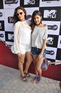 Neha Dhupia & Amy Jackson at MTV India's Pool Side Party