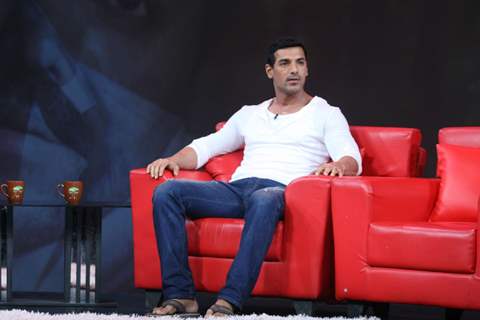 John Abraham on the sets of Isi Ka Naam Zindagi