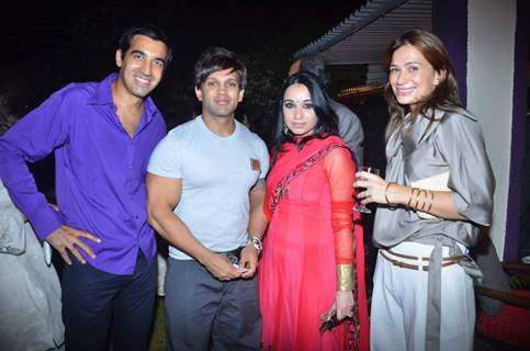 Nikhil, Yash Birla, Sheetal Mafatlal and Natasha Chibb at Shaina NC's bash for the new CM of Goa. .