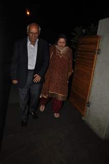 Yash Chopra and Pamela Chopra at  Poonam Dhillon Birthday Bash