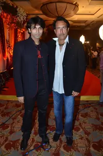 Kiran Kumar with son Vikas Kumar at Bappa Lahiri and Taneesha Verma Wedding Reception