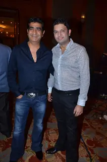 Kiran Kumar and Bhushan Kumar at Bappa Lahiri and Taneesha Verma Wedding Reception