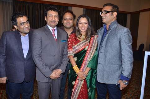 Shekhar Suman, Rupali Ganguly, Abhijeet at Bappa Lahiri and Taneesha Verma Wedding Reception