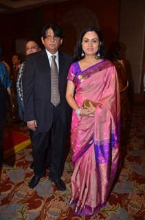 Padmini Kolhapure and Tutu Sharma at Bappa Lahiri and Taneesha Verma Wedding Reception