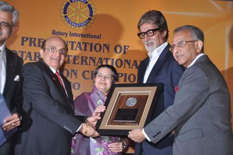 Amitabh Bachchan attends the Polio Eradication Champion Award ceremony