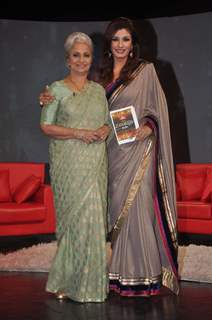 Waheeda Rehman and Raveena Tandon at NDTV chat show