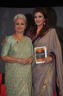 Waheeda Rehman and Raveena Tandon at NDTV chat show Isi Ka Naam Zindagi