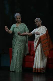 Waheeda Rehman on the sets of Isi Ka Naam Zindagi