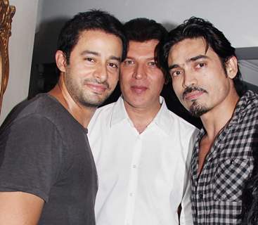 Zulfi Sayyed, Aditya Pancholi And Shawar Ali at Bonny Duggal's party to honour Director Priyadarshan