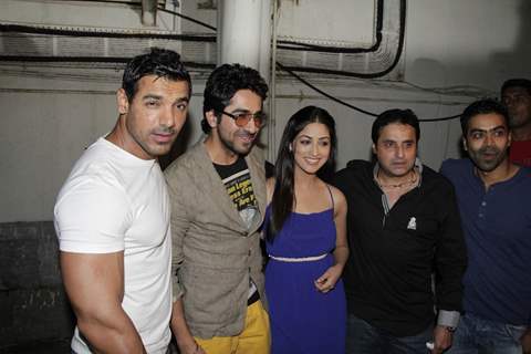 John Abraham, Ayushman, Yami Gautam at Vicky Donor special screening hosted by John Abraham at PVR