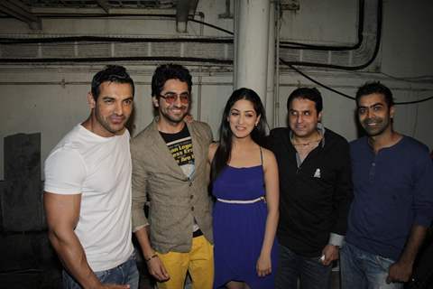 John Abraham, Ayushman, Yami Gautam at Vicky Donor special screening hosted by John Abraham at PVR