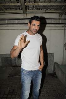 John Abraham at Vicky Donor special screening hosted by John Abraham at PVR