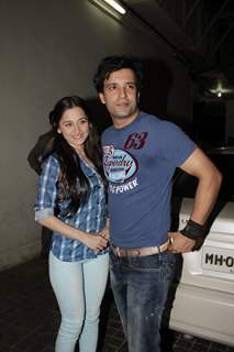 Aamir Ali and Sanjeeda Sheikh at Vicky Donor special screening hosted by John Abraham at PVR