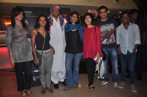 Javed Jaffrey, Kiran Rao,Sanjay Suri & Nandita Das at The Rat Race film premiere in PVR