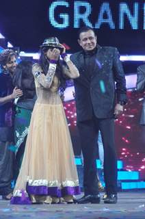 Mithun Chakraborty and Rajasmita Kar at Dance India Dance grand finale