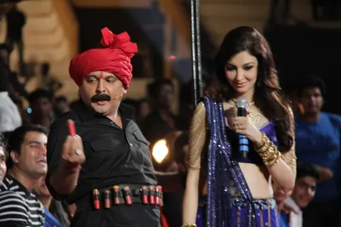 Ali Asgar and Saumya Tandon at Dance India Dance Season 3 Grand Finale in Mumbai