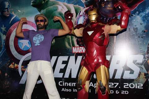 Ranvir Shorey at the film premiere of 'Avengers' at PVR