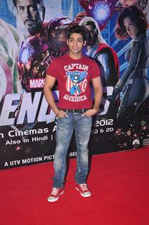 Ruslaan Mumtaz at Avengers Premiere At PVR Juhu, Mumbai