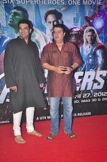 Siddharth Roy Kapoor and Sajid Khan at Avengers Premiere At PVR Juhu, Mumbai