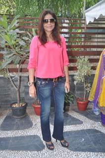 Neelam Roy at Bhagyashree's collection launch in Juhu, Mumbai