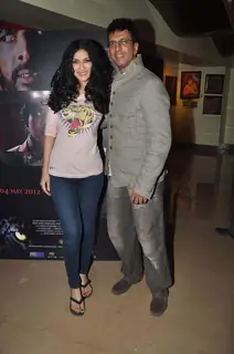 Nandana Sen and Javed Jaffrey at Ritu Kumar's son Ashvin Kumar's Rainforest film preview