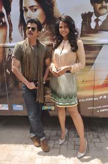 Anil Kapoor and Sameera Reddy at promotion of film 'Tezz'