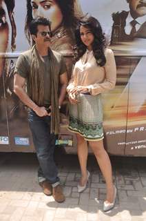 Anil Kapoor and Sameera Reddy at promotion of film 'Tezz'