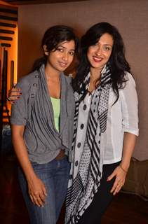 Shreya Ghoshal and Rituparna Sengupta at Teen Kaniya song recording at Kailasha recording studio