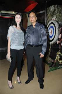 Claudia Ciesla and Ratan Jain at Premiere of film Tezz