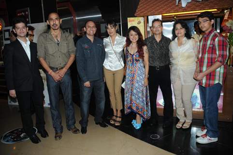 Anjali Pandey, Madhuri Pandey and Champak Jain at Premiere of film Tezz
