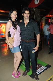 Karanvir Bohra with wife Teejay Sidhu at Premiere of film Tezz