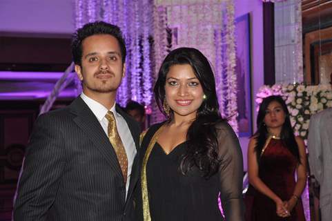 Raghav Sachar and Amita Phatak at Sunidhi Chauhan and Hitesh Sonik Wedding Reception Ceremony