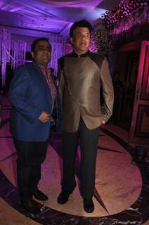 Anu Malik and Kunal Ganjawala at Sunidhi Chauhan and Hitesh Sonik Wedding Reception Ceremony