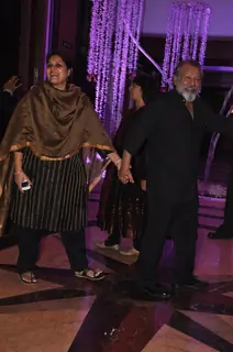 Supriya Phatak and Pankaj Kapoor at Sunidhi Chauhan and Hitesh Sonik Wedding Reception Ceremony