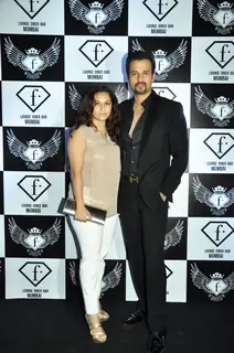 Manasi Roy and Rohit Roy at the launch party of F Lounge