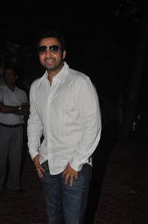 Raj Kundra at Shilpa Shetty Baby Shower function