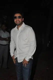 Raj Kundra at Shilpa Shetty Baby Shower function