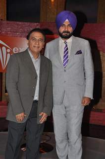 Sunil Gavaskar and Navjot Singh Sidhu at IPL Extra Innings