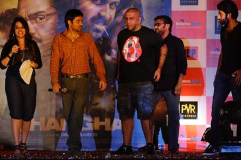 Vishal Dadlani, Dibakar Banerjee, Shekhar Ravjiani, Emraan Hashmi at Sanghai Music Launch