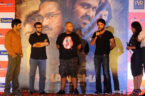 Vishal Dadlani, Dibakar Banerjee, Shekhar Ravjiani, Emraan Hashmi at Sanghai Music Launch