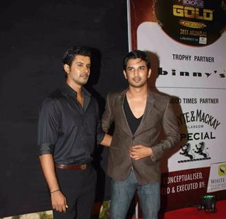 Sushant Singh Rajput and Tabrez Khan at Gold Awards