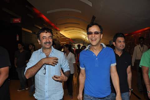 Rajkumar Hirani, Vidhu Vinod Chopra and Bhushan Kumar at First Look Film 'Ferrari Ki Sawari'