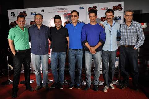 Rajkumar Hirani, Sharman Joshi, Vidhu Vinod Chopra at First Look Film 'Ferrari Ki Sawari'