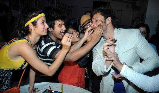 Sonia, Aditya Singh Rajput celebrating Sufzal Saleem's Birthday