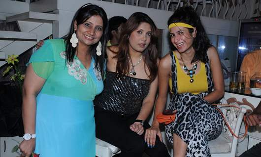 Anu, Meenaxi and Sonia at Sufzal Saleem's birthday bash