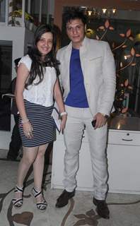 Amy Billimoria with Sufzal Saleem at Sufzal Saleem's birthday bash