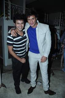 Aditya Singh Rajput with Sufzal Saleem at Sufzal Saleem's birthday bash